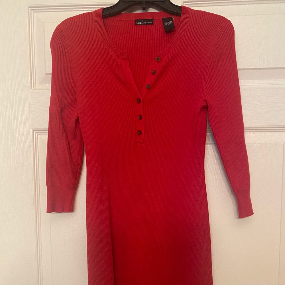 Venus 3/4 sleeve sweater dress